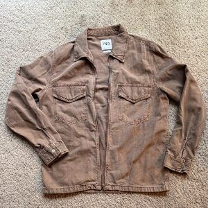 Zara Chestnut Casual Jacket